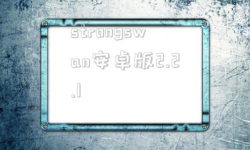 strongswan安卓版2.2.1strongswan安卓版app怎么用-第1张图片-太平洋在线下载